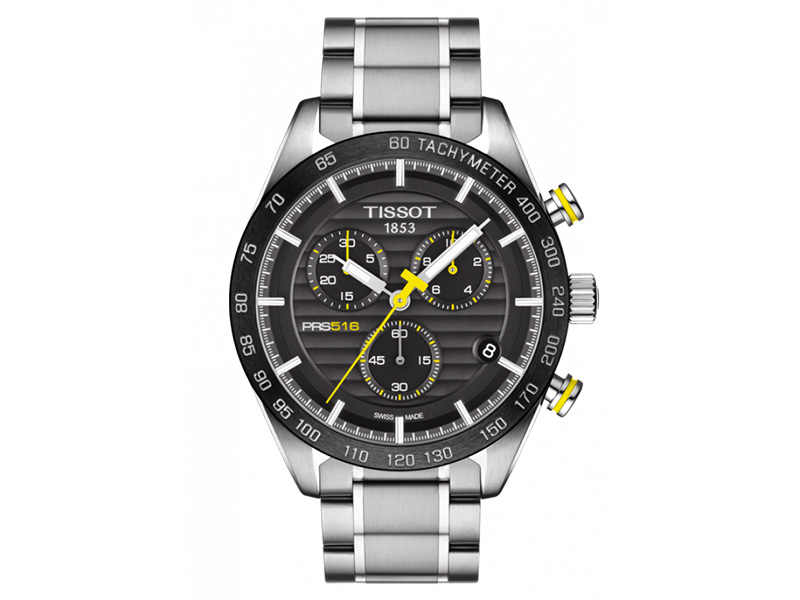 Tissot PRS 516 Stainless Steel Chronograph Watch T100.417.11.051.00 ...